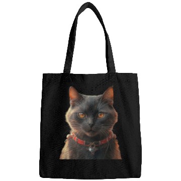 Discover I cat balck and red Bags