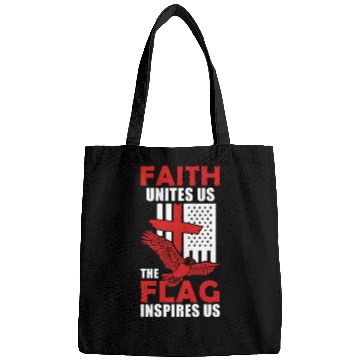 Discover US American Eagle Flag Cross Inspiring Christian Bags