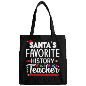 Discover Santa s favorite History Teacher School Christmas Bags