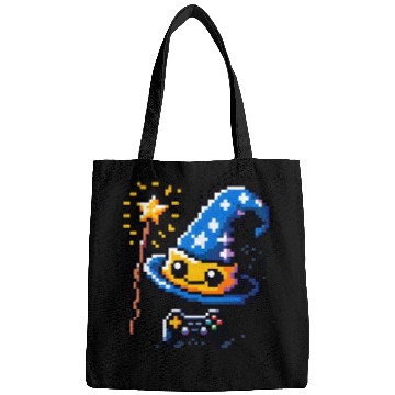 Discover Gamer Wizard 8-Bit Hat with Controller Wand Bags