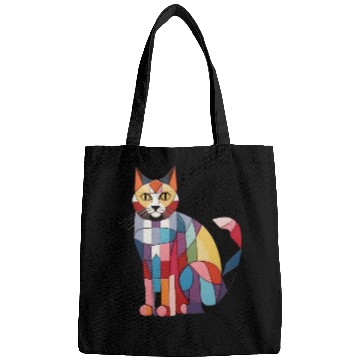Discover Colorful Kitty - Geometric Bags