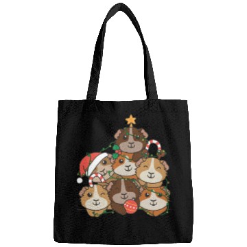Discover Guinea Pig Christmas Tree Funny Animal Bags