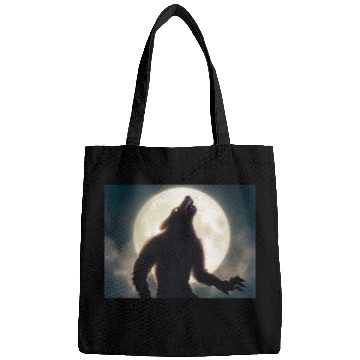 Discover Werewolf standing in front of the moon Bags