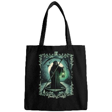 Discover Death's Grim Lantern Tarot on River Styxs Bags