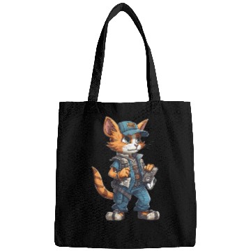 Discover Electrician Cat Electrical Engineer Worker Bags