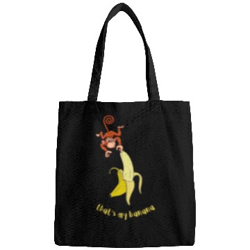 Discover Monkey and Banana funny animal Bags