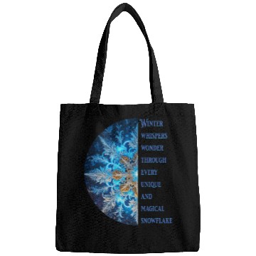 Discover winter whispers wonder snowflake 1 Bags