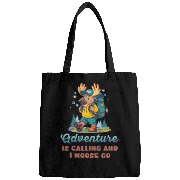 Discover Adventure Is Calling Youth Cute Moose Bags