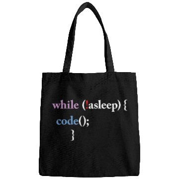 Discover Programming Code Computer Science Funny Programmer Bags