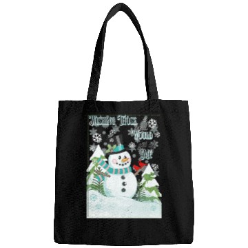 Discover Funny Cranky Snowman Bags