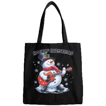 Discover Merry Rockin' Christmas Snowman Bags