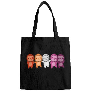 Discover Lesbian Flag Pride Month Lgbtq Lesbian Sloth Bags