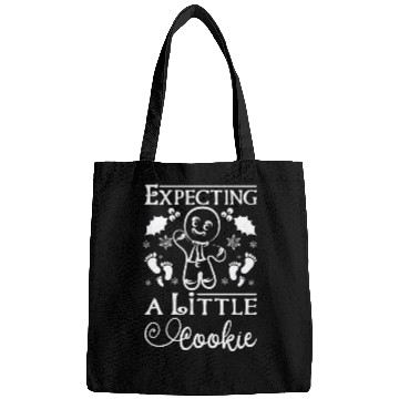 Discover Christmas pregnant Expecting a little cookie Bags