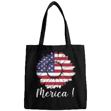Discover Merica Sunflower Usa Flag Bags