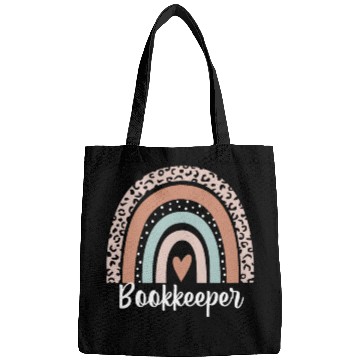 Discover Bookkeeper Rainbow Leopard Funny Bookkeeper Bags