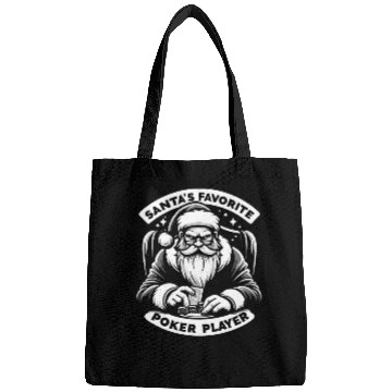 Discover Xmas Santa Claus Poker Player Bags