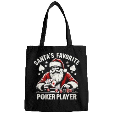Discover Xmas Santa Claus Poker Player Bags