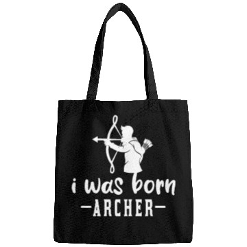 Discover i was born archer funny archer quote Bags