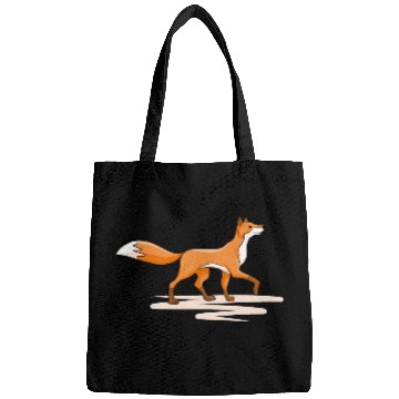 Discover cute red fox Bags