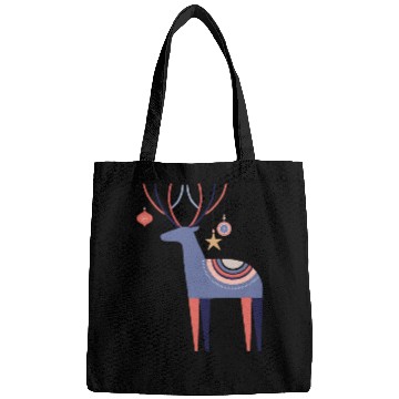 Discover Abstract Deer with Christmas Decorations Bags