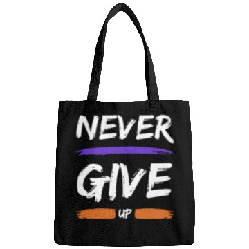 Discover Resilience Threads: Never Give Up Apparel Bags