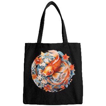 Discover Koi Fish Mandala Art Bags