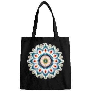 Discover Peacock Mandala Pattern Art Bags