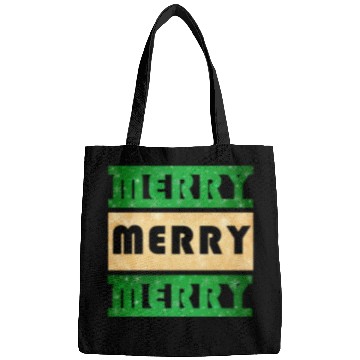 Discover Merry Merry Merry Green and Gold Bags