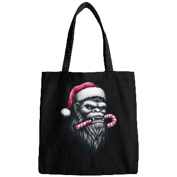 Discover Festive Bigfoot with Candy Cane Bags