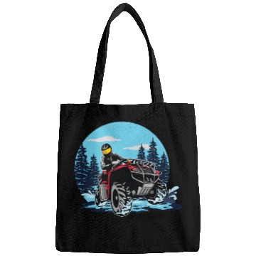 Discover ATV/Quad "Winter Riding" style logo. By "Hey Day" Bags