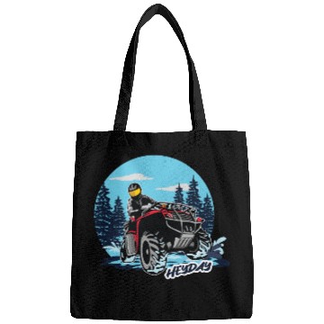 Discover ATV/Quad "Winter Riding" style logo. By "Hey Day" Bags