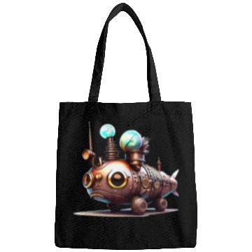 Discover Steampunk Robot Fish Creature Bags
