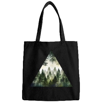 Discover Geometric Forest Triangle Bags