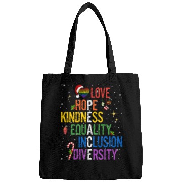 Discover Gay Christmas Love Hope Kindness Equality Peace Bags