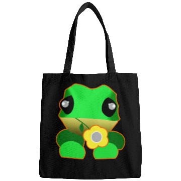 Discover Cute frog with flower Bags