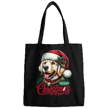 Discover Golden Retriever Christmas Bags