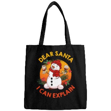 Discover Schneemann Dear Santa I can Explain Funny Bags