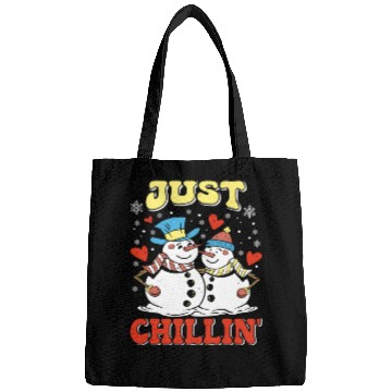 Discover Snowmen Just Chillin' Winter Time Snow Bags