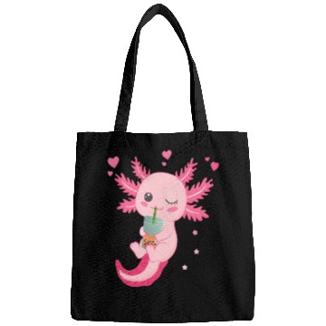 Discover Boba Tea Bubble Tea Milk Tea Axolotl Bags