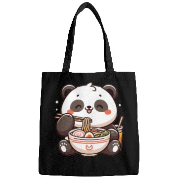 Discover Cute Panda Eats Ramen Noodles Pandas Ramen Bags