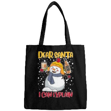 Discover Snowman Dear Santa I can Explain Funny Bags