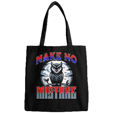 Discover Make No Mistake - Owl Perched On A Branch Moonlit Bags