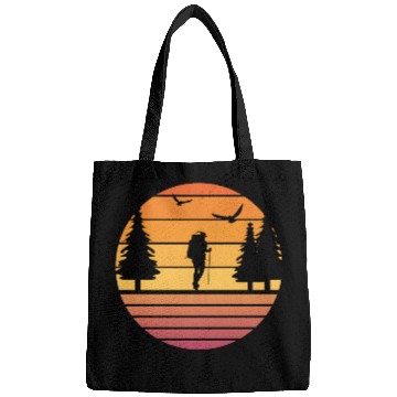 Discover Retro Sun Mountain Hiking Climbing Nature Bags
