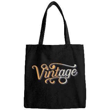 Discover Vintage typography Bags