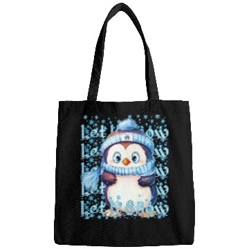 Discover Let it Snow Winter Penguin Bags
