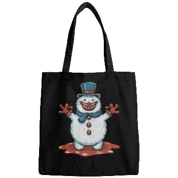 Discover frosty snowman creepy Bags