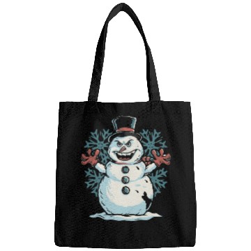 Discover frosty snowman creepy Bags