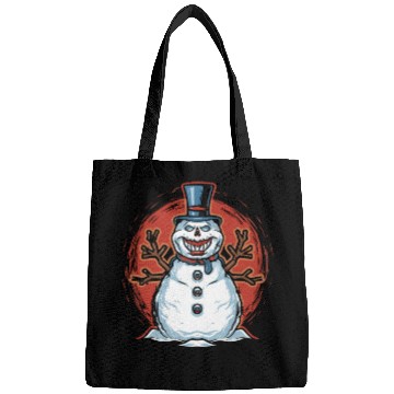 Discover frosty snowman creepy Bags