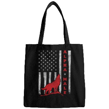 Discover Patriotic American Wolf US Flag Bags