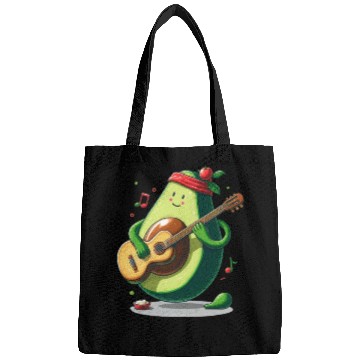 Discover Avocado playing guitar Bags